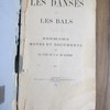 Les danses et les bals : sermons notes et documents