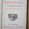 Sermons du Pere Bourdaloue, de la Compagnie de Jesus pour l'Avent