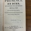 De la présence de Dieu, qui renferme tous les principes de la vie intérieure