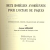 Deux homélies anoméennes pour l'Octave de Pâques