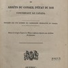 Édits, ordonnances royaux, déclarations et arrêts du Conseil d'État du Roi concernant le Canada