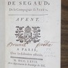 Sermons du Père de Segaud, de la Compagnie de Jésus