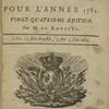 État militaire de France pour l'année 1782