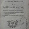 Fables de Phèdre, affranchi d'Auguste, en latin et en françois