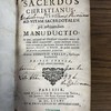 Sacerdos christiannus seu ad vitam sacerdotalem pie instituendam manuductio