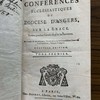 Conférences ecclésiastiques du diocèse d'Angers, sur la grace, tenues pendant l'année 1739 & les suivantes.