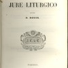 Tractatus de jure liturgico