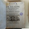 Vita del ven. padre fr. Giuseppe da Copertino de' Minori Conventuali