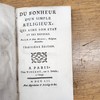 Du bonheur d'un simple religieux, qui aime son état et ses devoirs