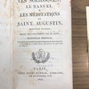 Les soliloques, le manuel et les méditations de Saint Augustin