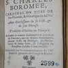 Instructions de S. Charles Boromée ... aux confesseurs de sa ville & de son diocèse