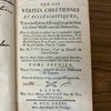 Méditations sur les vérités chrétiennes et ecclésiastiques, tirées des Epîtres & Evangiles qui se lisent à la sainte Messe tous les Dimanches. Pour se disposer à célébrer ou à communier dignement, connoître les devoirs du Sacerdoce, & se mettre en état de faire des Instructions utiles aux Ecclésiastiques & au Peuple, pour tous les jours & les principales Fêtes de l'année