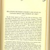 Relations between church and state in Canada since the cession of 1763