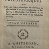 Antilogies et fragmens philosophiques