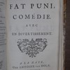 Le Fat puni, comédie, avec un divertissement