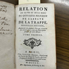 Relation de la vie et de la mort de quelques religieux de l'Abbaye de La Trappe
