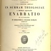 In Summam Theologiae S. Thomae Aquinatis En Arratio