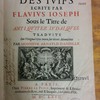 Histoire des Juifs écrite par Flavius Joseph sous le titre de Antiquitez judaiques