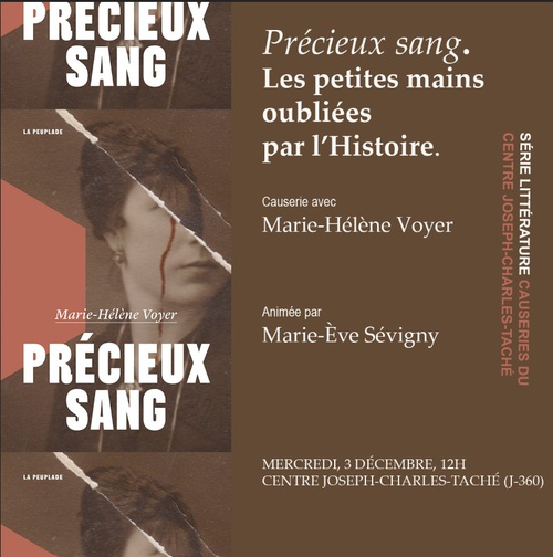Causerie | Précieux sang. Les petites mains oubliées par l'Histoire.