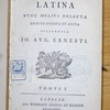 Io. Alb. Fabricii Bibliotheca Latina