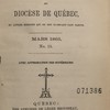 Rapport sur les missions du Diocèse de Québec et autres qui en ont ci-devant fait partie