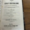 Cours de style épistolaire à l'usage des demoiselles et de toutes les personnes qui veulent perfectionner leur manière d'écrire les lettres, tome premier : préceptes et canevas