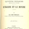 Les grandes questions religieuses résolues en peu de mots : L’église et le monde