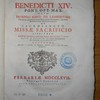 De sacrosancto missae sacrificio libri tres
