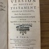 Version du Nouveau Testament selon la vulgate.
