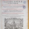 Sylva, seu, Potius Hortus floridus allegoriarum totius Sacrae Scripturae mysticos ejus sensus, magna etiam ex parte literales complectens, syncerae Theologiae candidatis perutilis, ac necessarius