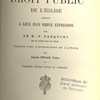 Les principes du droit public de l’église réduits à leur plus simple expression