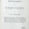 Monographies et esquisses