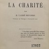 Conférence sur la charité