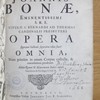 Joannis Bonae, Eminentissimi S.R.E. Titulo S. Bernardi ad Thermas Cardinalis Presbyteri opera, quotquot hactenùs separatim edita fuerê omnia