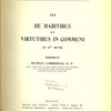 De habitibus et virtutibus in communi (1a 2ae, 49-70)