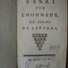 Essai sur l’honneur, en forme de lettres