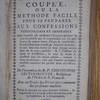 La confession coupée, ou, La méthode facile pour se préparer aux confessions particulieres et générales..., avec un traité des péchés plus communs des personnes mariées