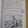 S. Caecilii Cypriani opera, recognita & illustrata a Joanne Fello.