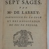 Histoire des sept sages