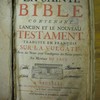 La Sainte Bible, contenant l'Ancien et le Nouveau Testament