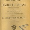 Études théologiques sur les constitutions du concile du Vatican d’après les actes du concile : La constitution Dei Filius 