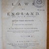 Commentaries on the laws of England, in four books