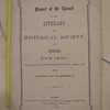 Report of the council of the literary and historical society of Quebec