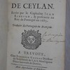 Histoire de l'isle de Ceylan