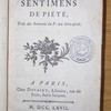 Pensées et sentimens de piété