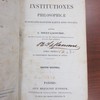 Institutiones philosophicae : in seminario bajocensi habitae anno 1839-1840