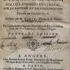 Conférences ecclésiastiques du diocèse d'Angers, sur les sacremens en général, sur le baptême et la confirmation
