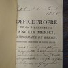 Office propre de la bienheureuse Angèle Mérici, surnommée de Bresse, fondatrice de l'ordre de Ste Ursule, dont la fête a été fixée au 31 mai, par N.S.P. le pape Clément XIII