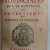 Réponse aux Lettres provinciales de L. de Montalte, ou, Entretiens de Cleandre et d'Eudoxe