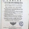 Tables astronomiques